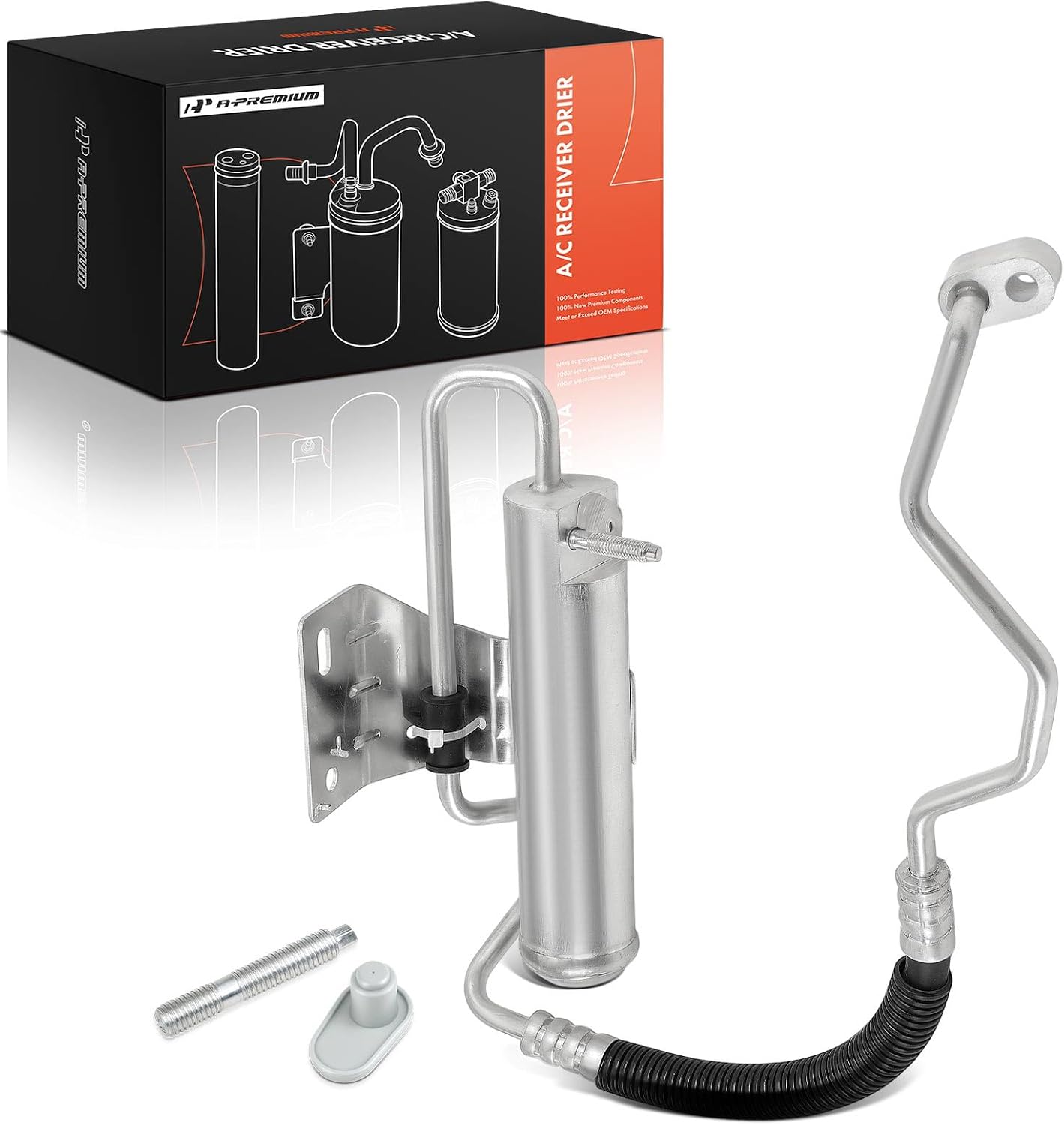 A-Premium Aluminum Air Conditioning A/C Receiver Drier Compatible with Dodge Journey 2009, Silver