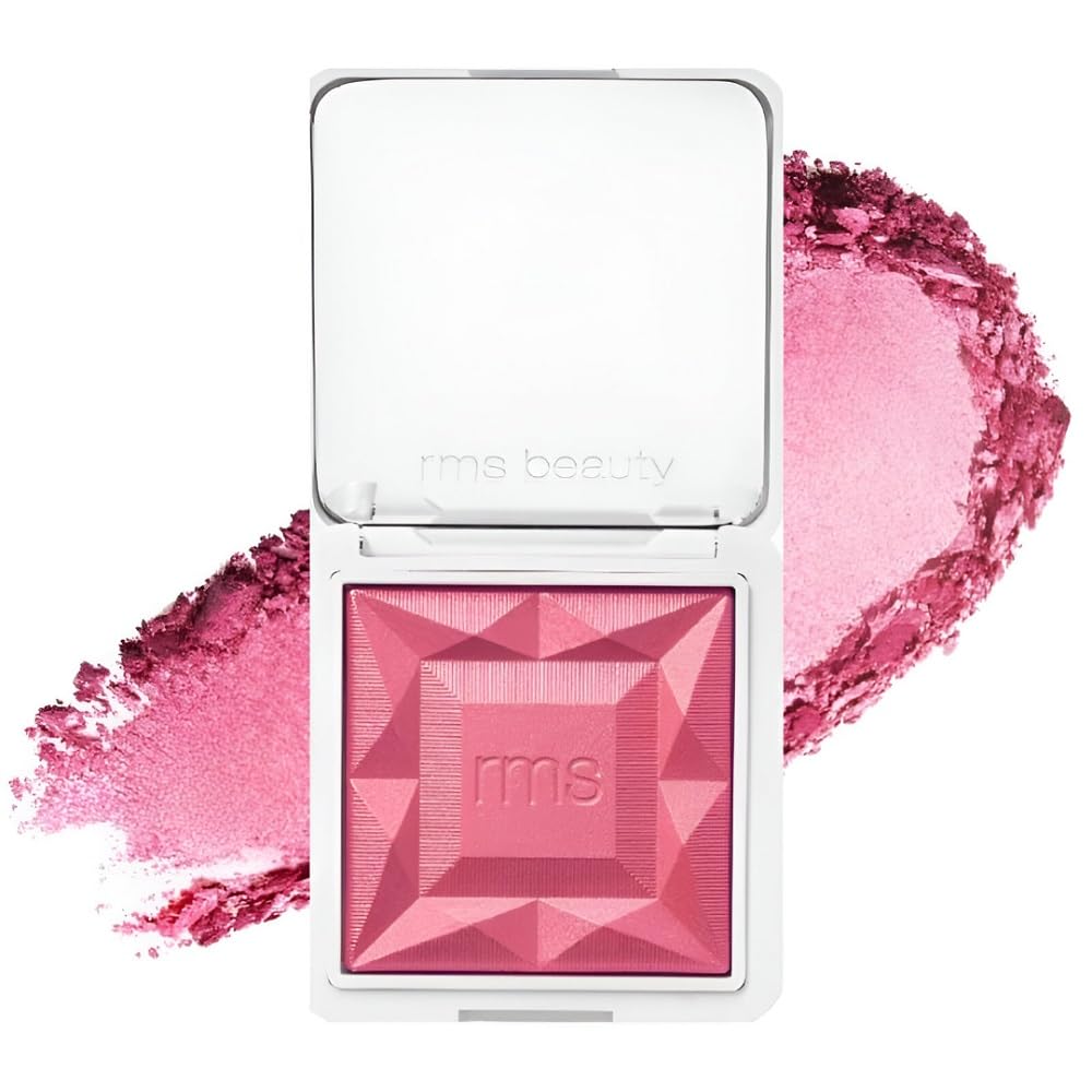 RMS Beauty Redimension Hydra Powder Blush – Hydrating Mineral Powder Blush with Buildable Natural Color, Lightweight Long-Lasting Finish, Clean & Cruelty-Free 0.15 oz