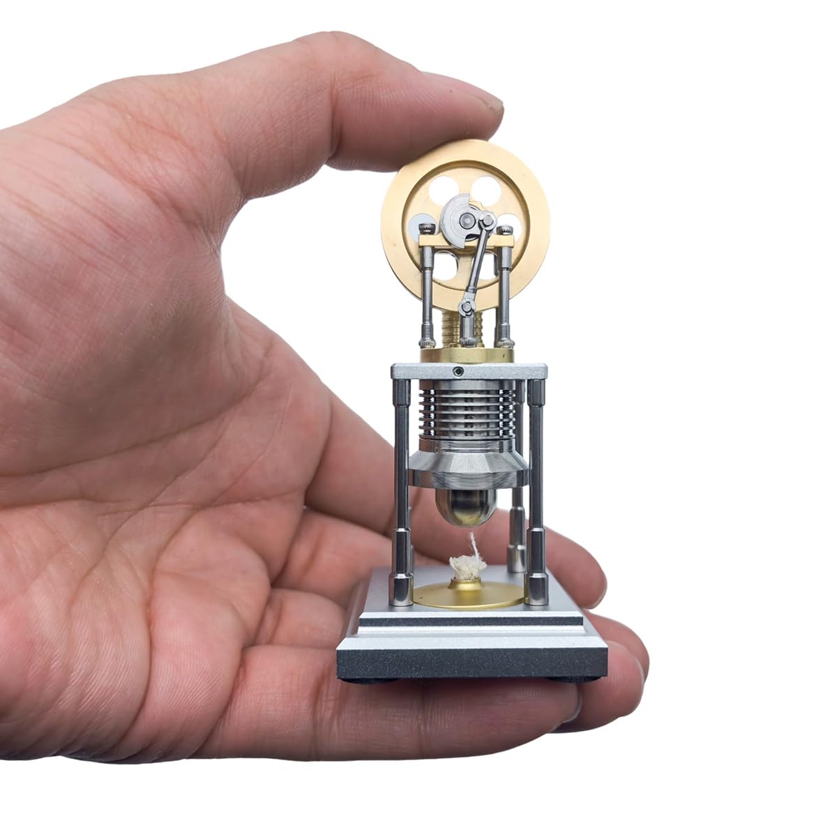 Mini β-Type pionowy Stirling model silnika gorącego powietrza, który działa, model silnika cieplnego, demonstracja edukacyjne zestawy naukowe