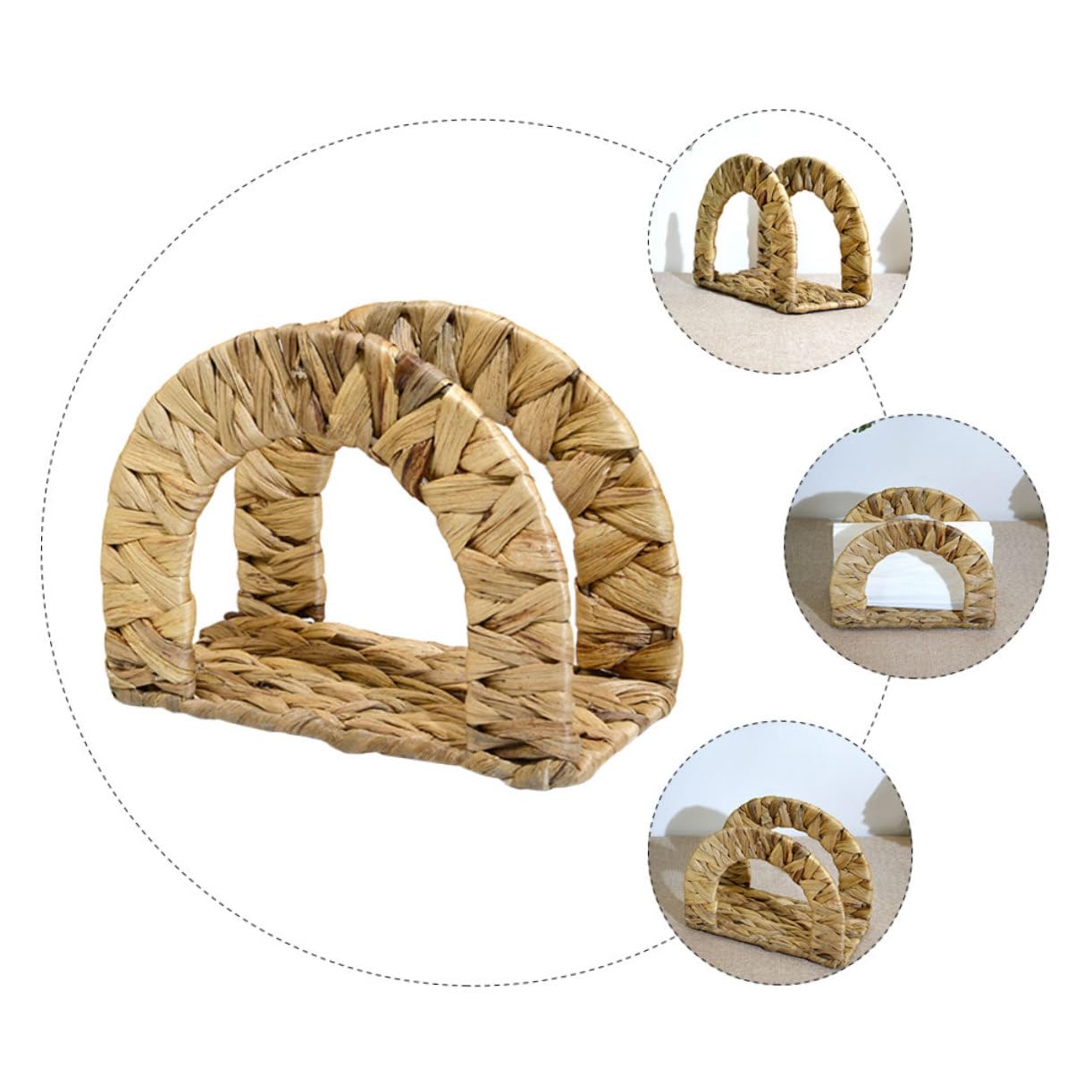 Support De Serviettes Tressé pour Décoration De Table pour Restaurants Et Événements Pratique Et Élégant Accessoire De Cuisine Moderne