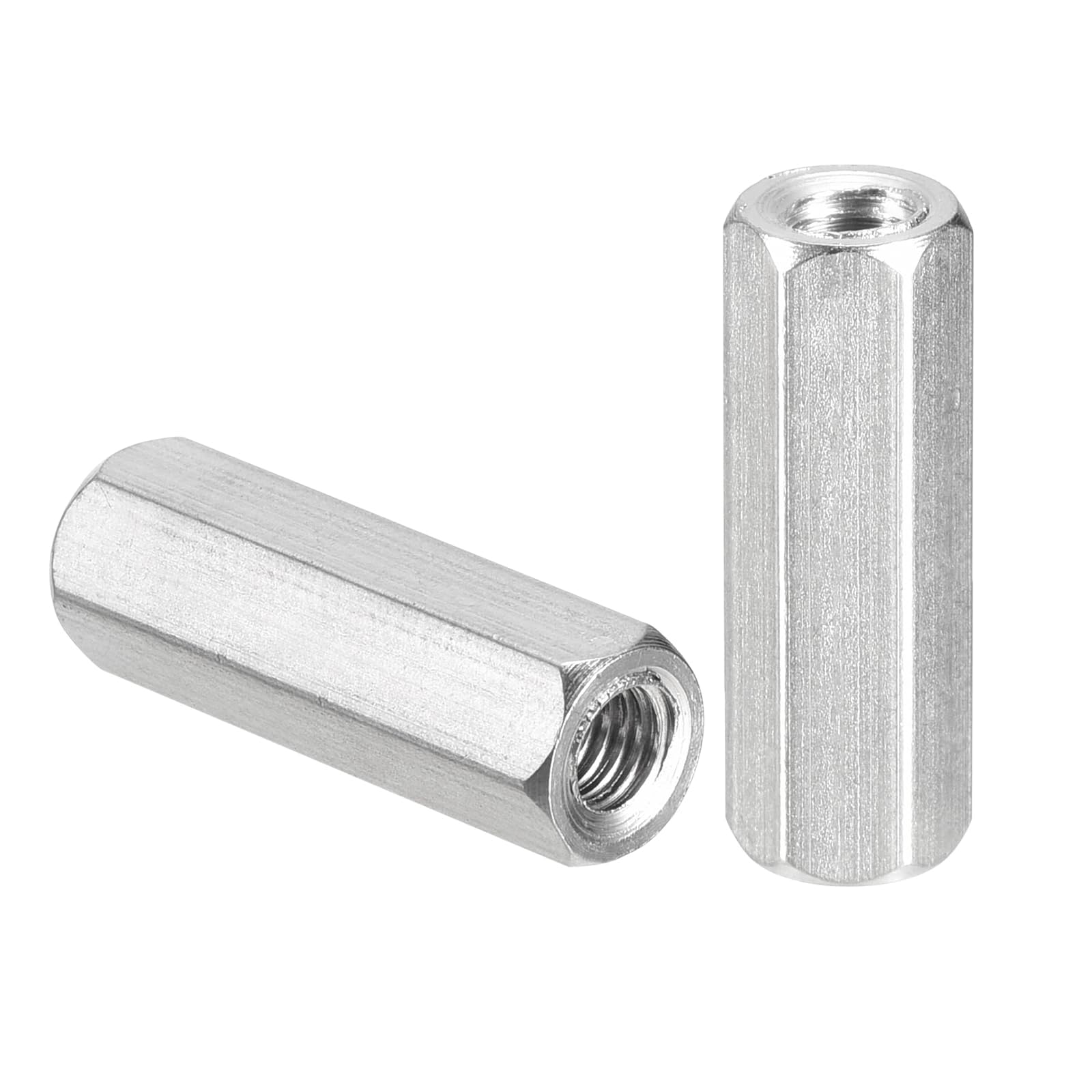 TA-VIGOR M5 x 25mm Hex Coupling Nuts, 304 Stainless Steel Threaded Rod Connector for Home Machine Industrial 8 Pcs