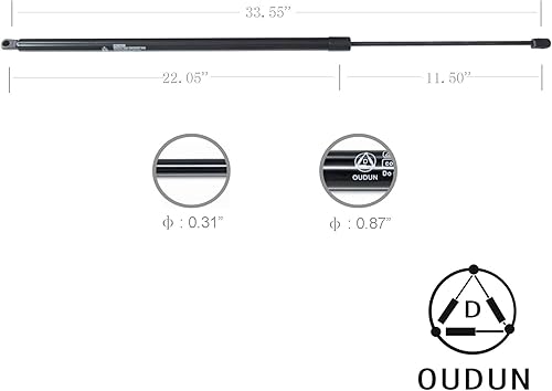 Miniatura 3 de CUSTONEPARTS Soporte de elevación de gas para escotilla trasera, ajuste de choque, 84-96, Corvette de 2 puertas, 2 puertas, 2 unidades