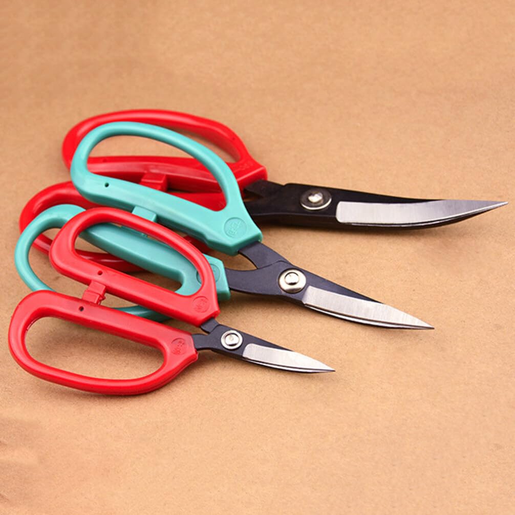 STOBOK Lederschere aus Schneiderschere für Stoff und Gummi Nähwerkzeuge mit Ergonomischem Griff aus Abs-kunststoff
