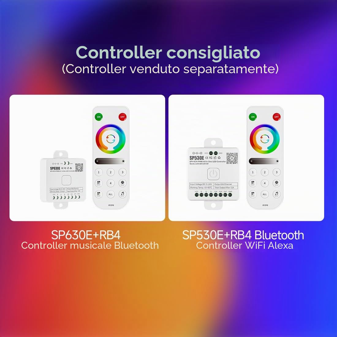 BTF-LIGHTING FCOB COB SPI RGBCCT Addressabile Striscia LED Doppio IC RGB+CCT Dream Colour Bianco Regolabile 3000K-6000K Alta Densità 5M 840LEDs/m 24V IP66 PCB Bianco per DIY Interni (Solo Striscia)