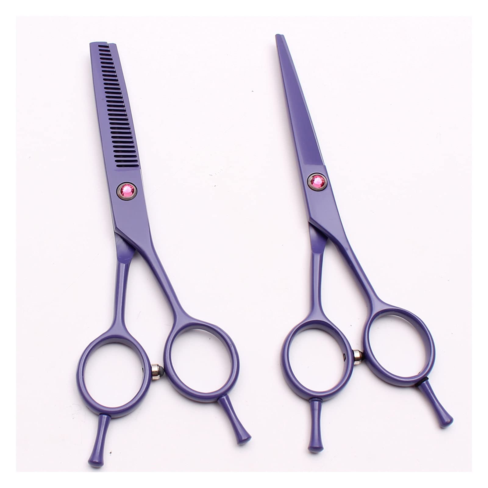 Professionelle Echthaarschere Friseurschere Effilierschere Haar-Styling-Tool,2 Stück Kein Etui S