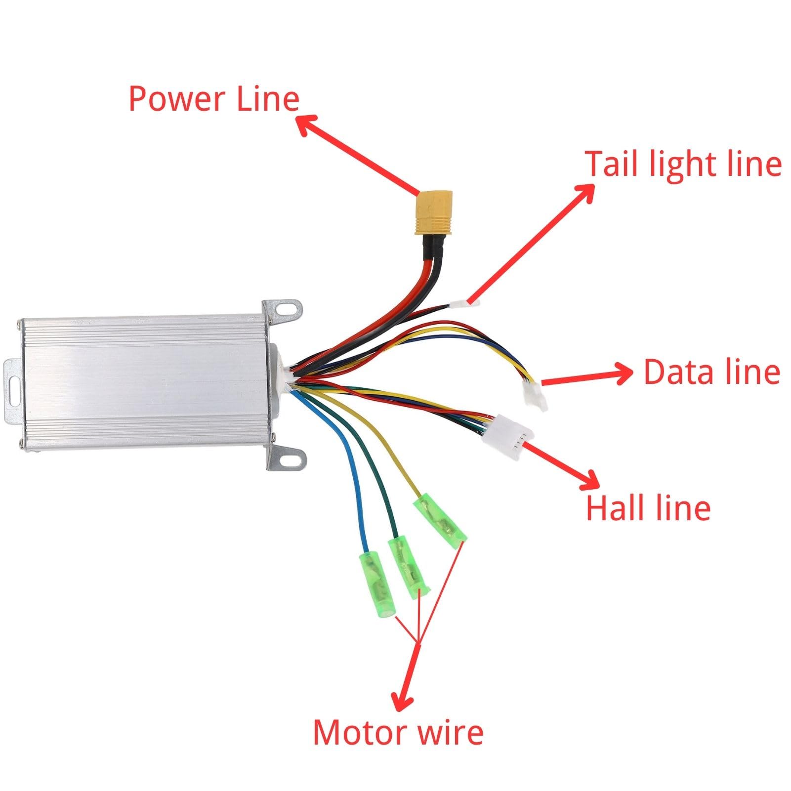 BuyWeek Kit De Tablero De Controlador De Scooter Eléctrico para Xiaomi M365/Pro, Kit De Palanca De Freno De Acelerador De Pulgar De Tablero De Controlador De Scooter Eléctrico De 36 V 350 W