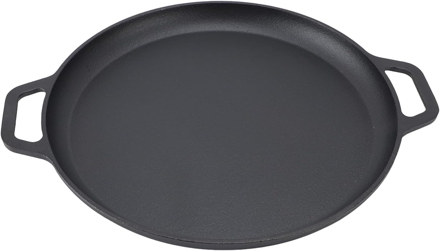 Brrnoo Pancake Pan, Cast Iron Griddle Pan Iron with Stick Uniform Heating Thickened Cast Pancake Flat Skillet Flat Frying for Kitchen (30cm)
