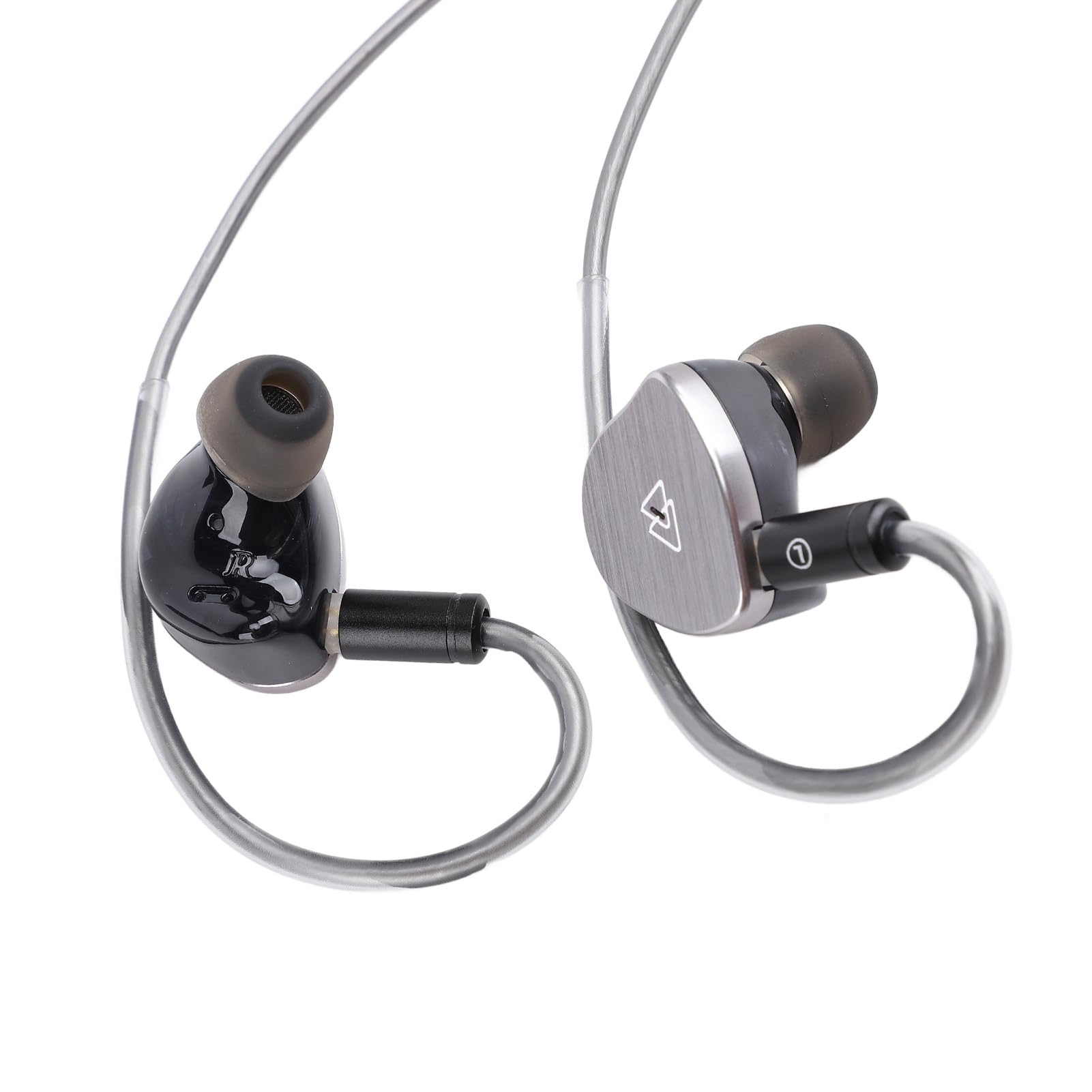 Bewinner Auricolari Cablati HiFi, Cuffie Intrauricolari con Isolamento Acustico, Driver Dinamico da 12 Mm a 2 Pin da 3,5 Mm, Cuffie Monitor da Studio per Musicisti, Cantanti, Audiofili (BQ10 Tipo C