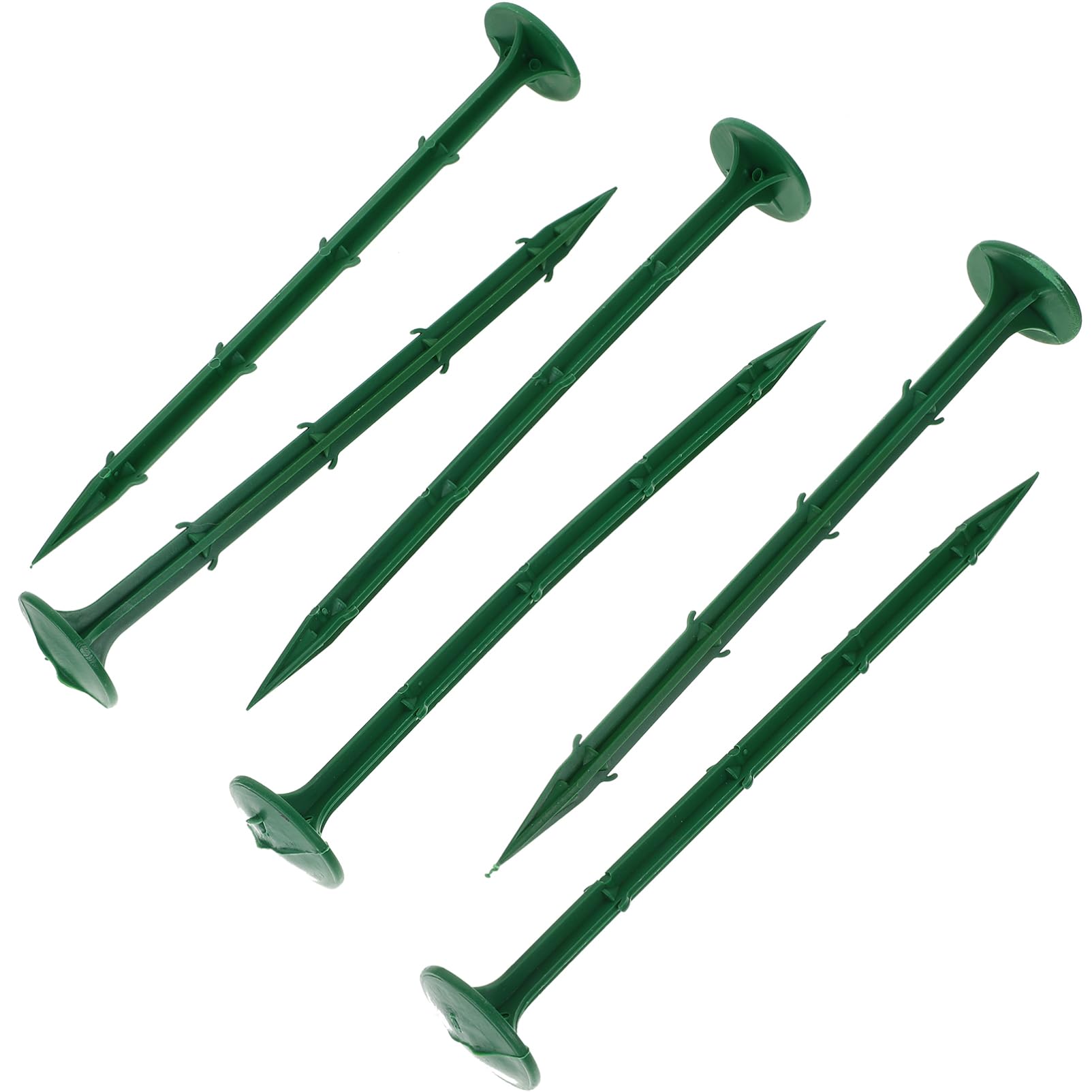 Piquets de Jardin en Plastique 100 Pièces, Verts, pour Extérieur