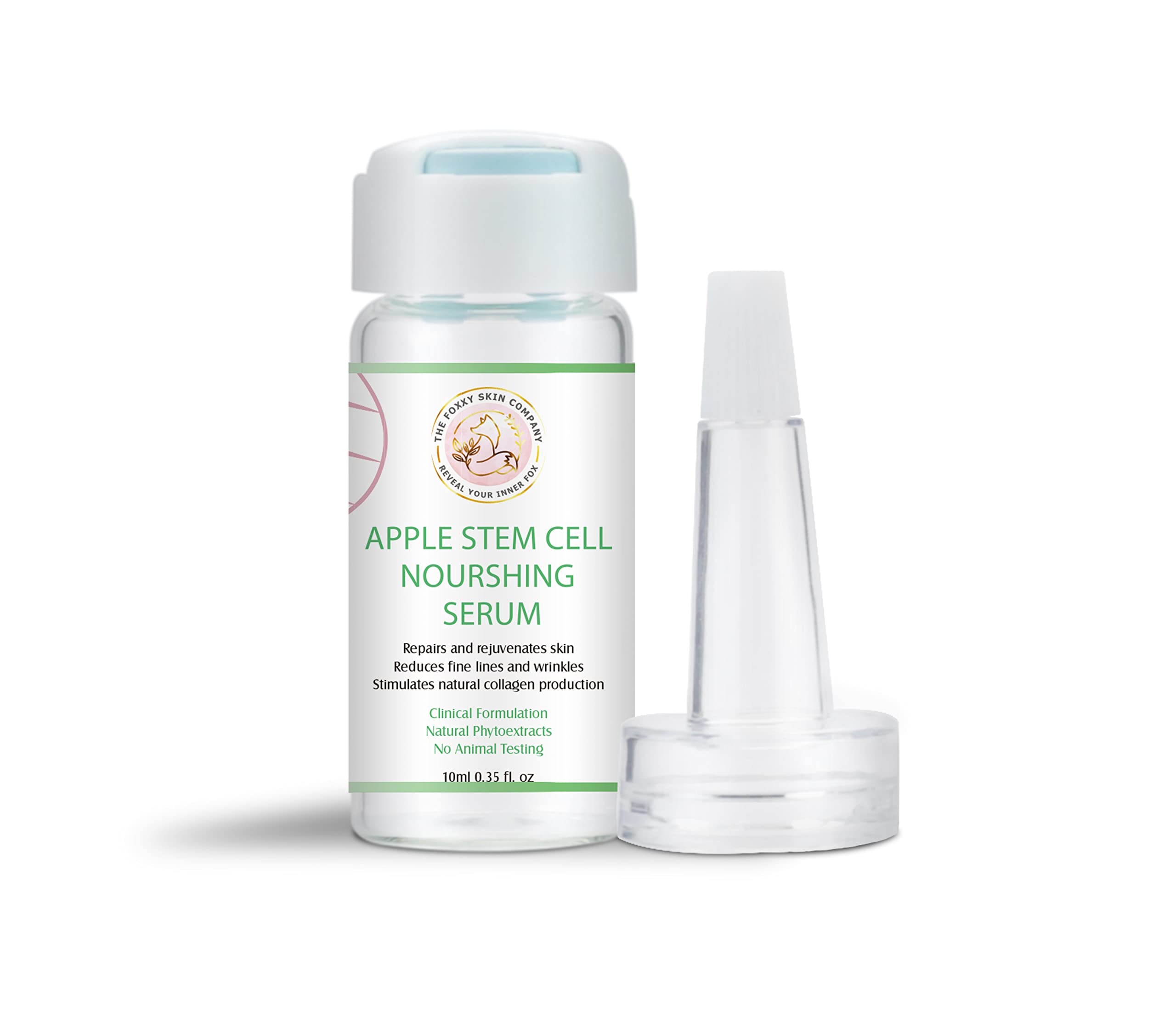 Apple Stem Cell Serum for face |10ml | Vegan | Pure Quality | Skin Rejuvenation, Anti-ageing, Collagen Boosting | Highly Concentrated perfect for Microneedling and Mesotherapy devices | Fragrance Free