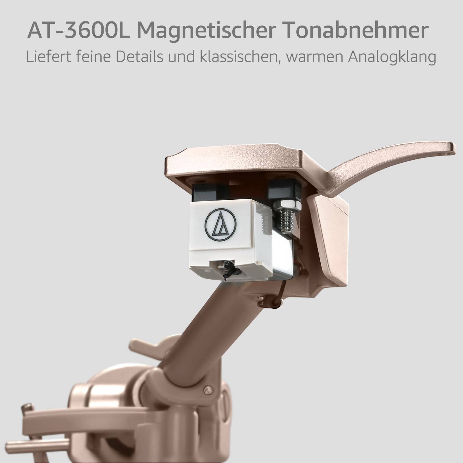 STACKSTONE DS07 x Jamo Vinyl Plattenspieler Bluetooth, Schallplattenspieler mit Lautsprechern, Dual-Layer Anti-Vibrationssystem, Magnetkartusche AT3600L, Hi-Fi, 33/45 RPM, Skandinavisches Design