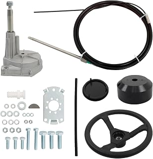15 Feet Boat Rotary Steering System Replacement for Yamaha Suzuki Mercury Yachts Fishing Boats
