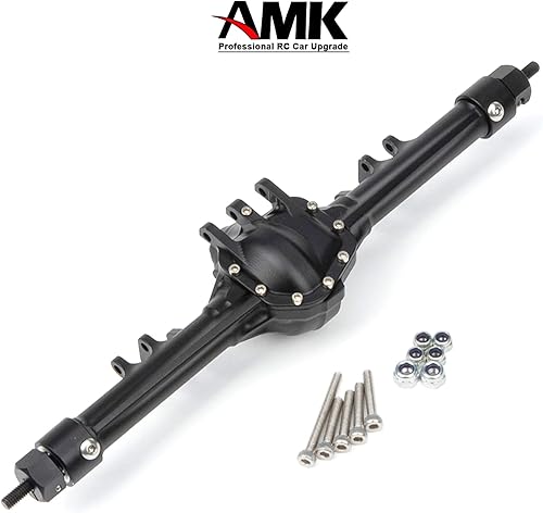 Miniatura 3 de Juego completo de ejes delanteros y traseros de aluminio CNC para 110 RC Crawler Car Axial SCX10 II RGT 86100 Redcat GEN8 Element Enduro CC01 (Eje