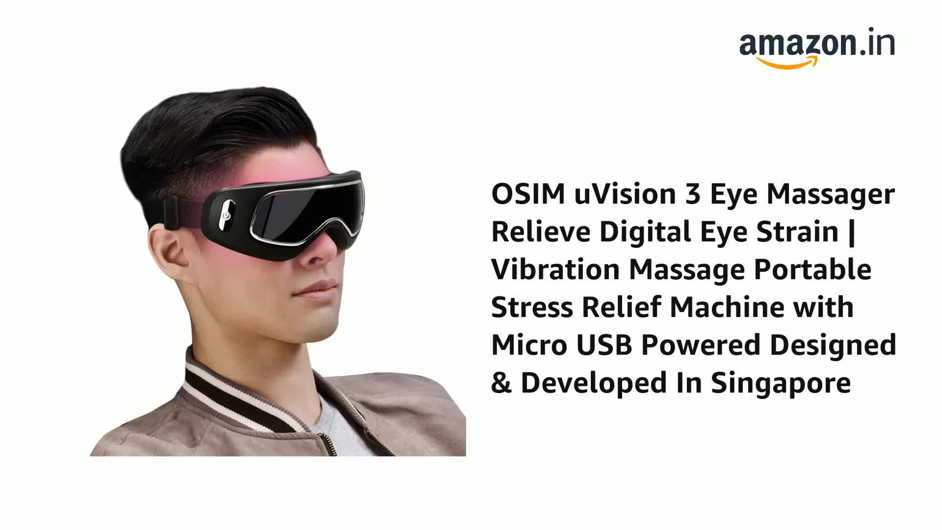 OSIM uVision 3 Eye Massager Relieve Digital Eye Strain | Vibration