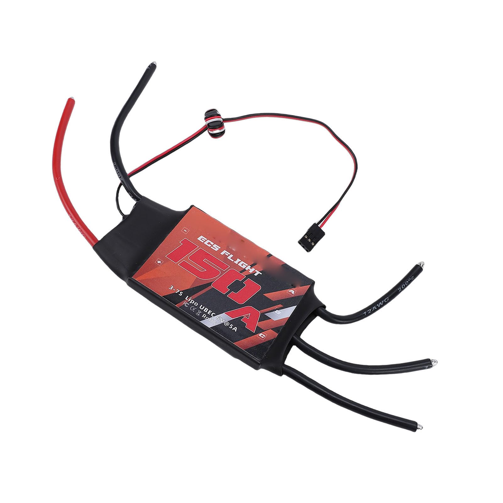 Alomejor BLHeli ESC 150A, Bezszczotkowy Elektroniczny Regulator Prędkości z Zabezpieczeniem Nadprądowym, Przepięciowym i Zabezpieczeniem Przed Przegrzaniem dla Modelu Samolotu RC Drone