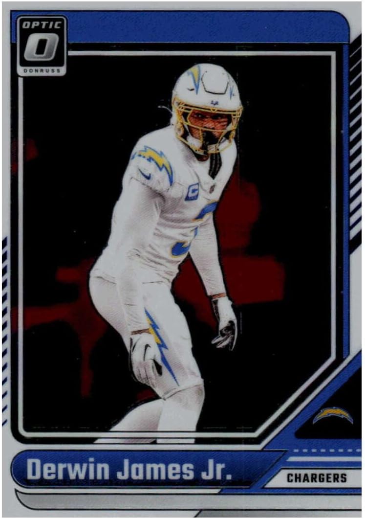2024 Donruss Optic #111 Derwin James Jr. Los Angeles Chargers Official Football Card in Raw (NM or Better) Condition