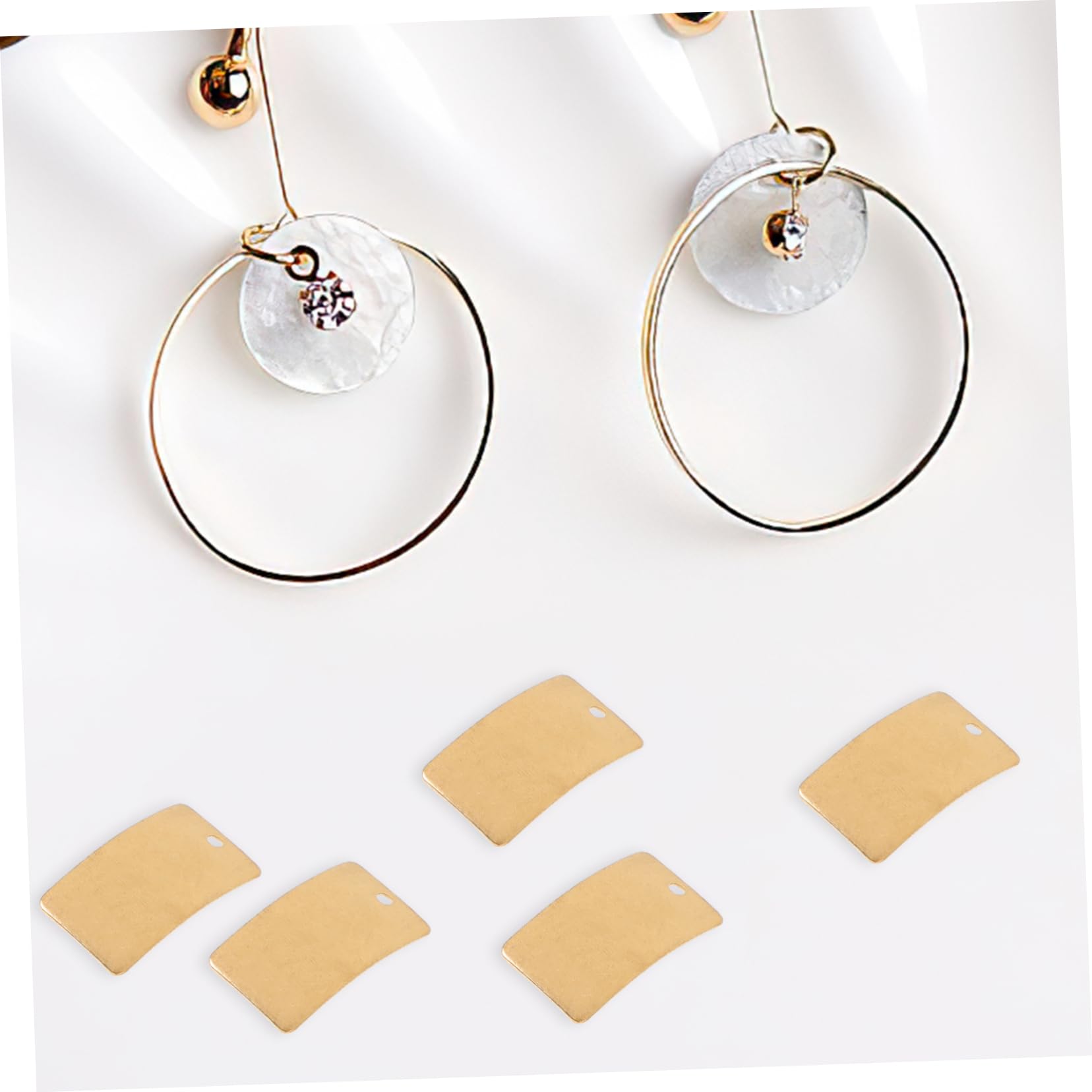 FUNOMOCYA 3sets Brass Sheets for DIY Crafts Metal Sheets for Jewelry Making Creative Crafting Material 25pcs*3