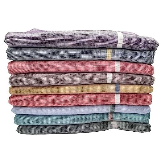 Annria Traders Pure Cotton Kerala Bath Towel/Kerala Thorthu for Regular