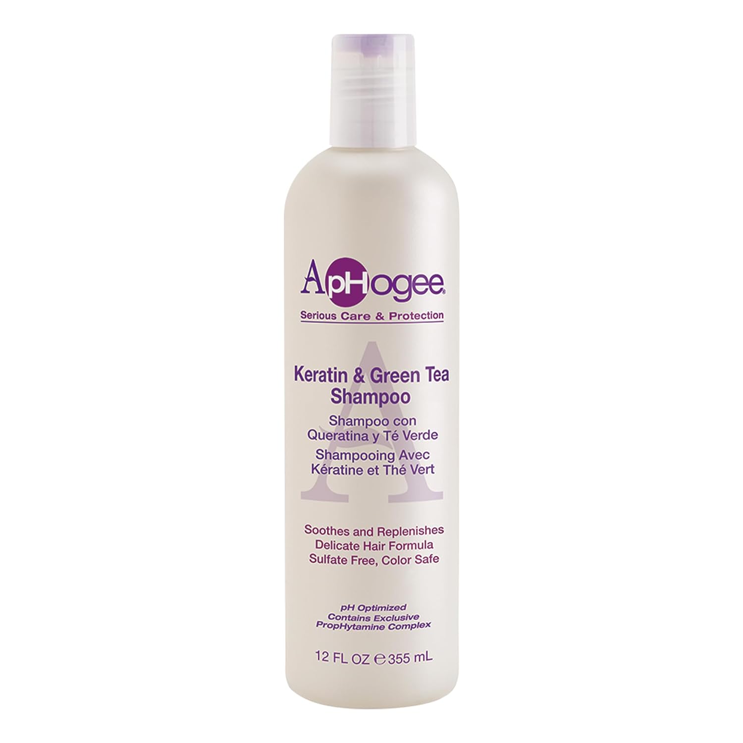 Aphogee Keratin and Green Tea Shampoo for Damaged Hair (12 fl oz)