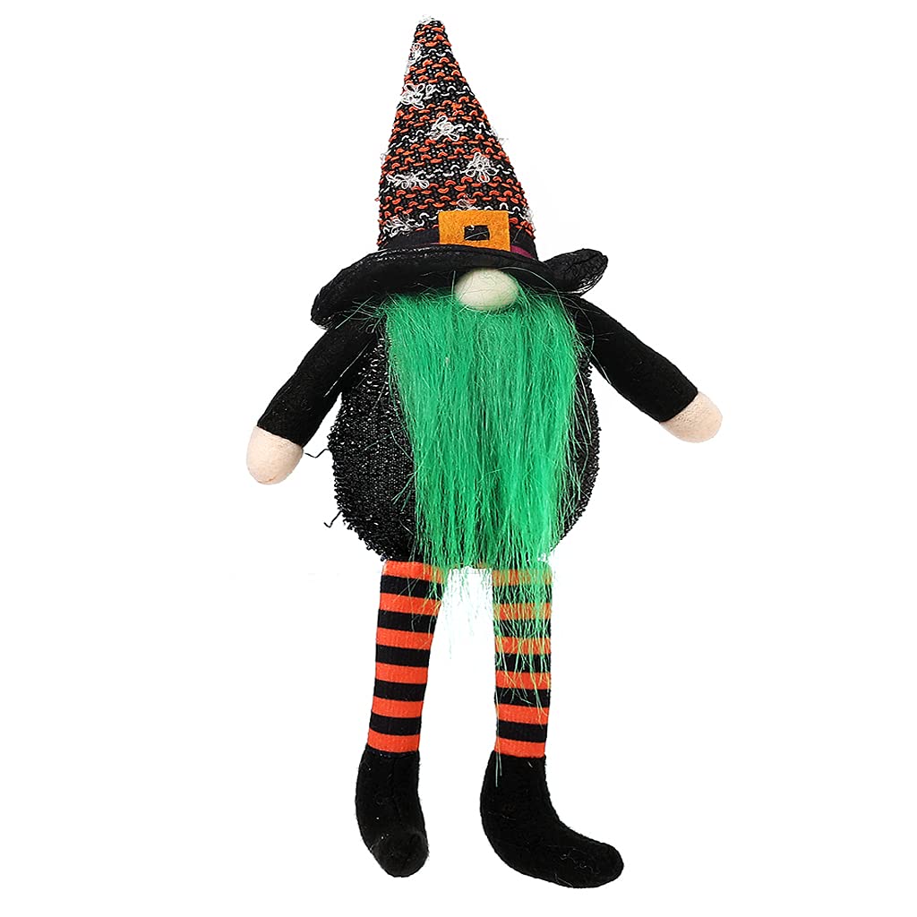 Elnwnnkc Halloween Glowing Gnomes Plush Dwarf Christmas Decorations with Lights Holiday Esstentials Witch with Bright Beards Halloween Plush Gnomes