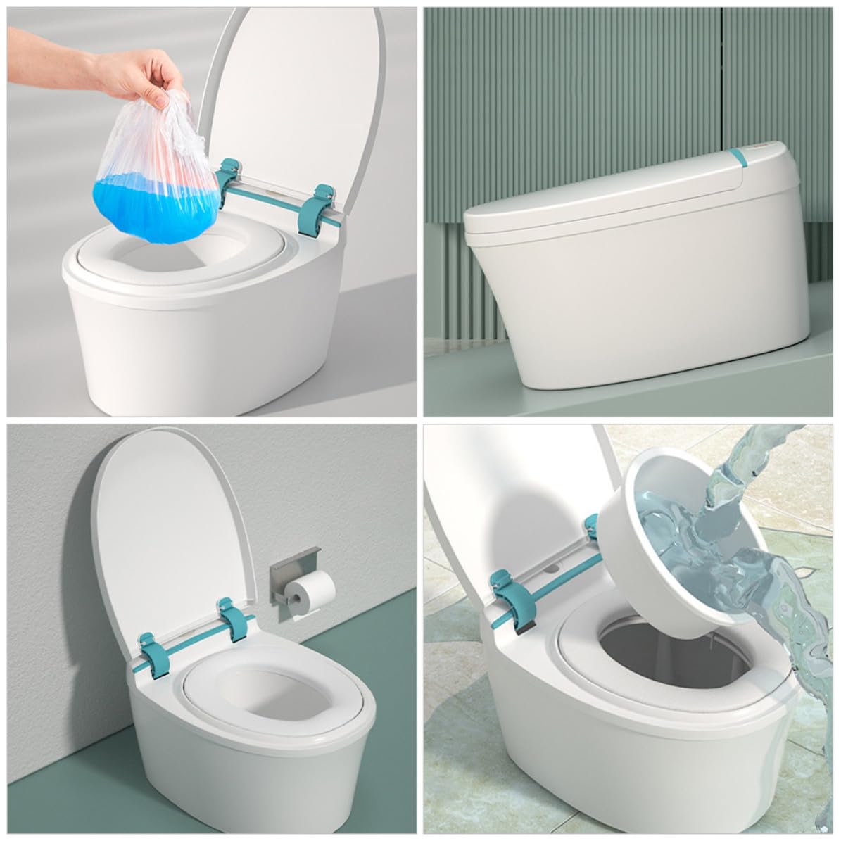 Orinal Infantil Portátil de PP Asiento Cómodo y Cubeta