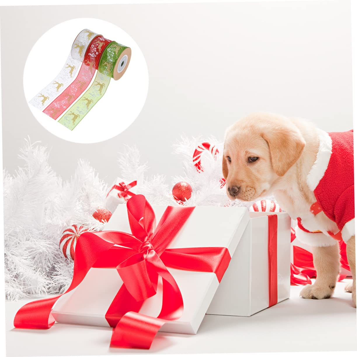 STOBOK 15stücke Teiliges Weihnachtsband Mit Noten Und Elchmuster Dekorative Ribbons Für Und Bastelarbeiten Pro Für Festliche Dekorationen