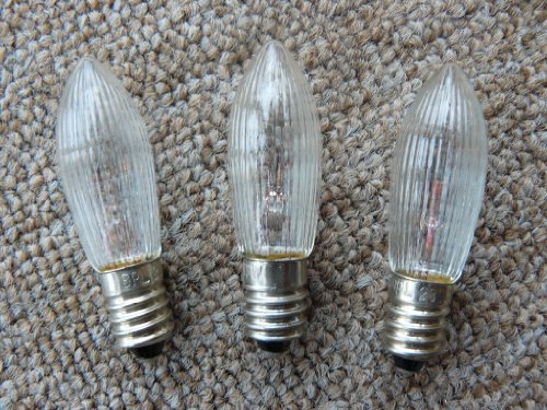 Preisvergleich Produktbild 3 Stück Topkerze Lichterkette 34V, 3W, Fassung E10