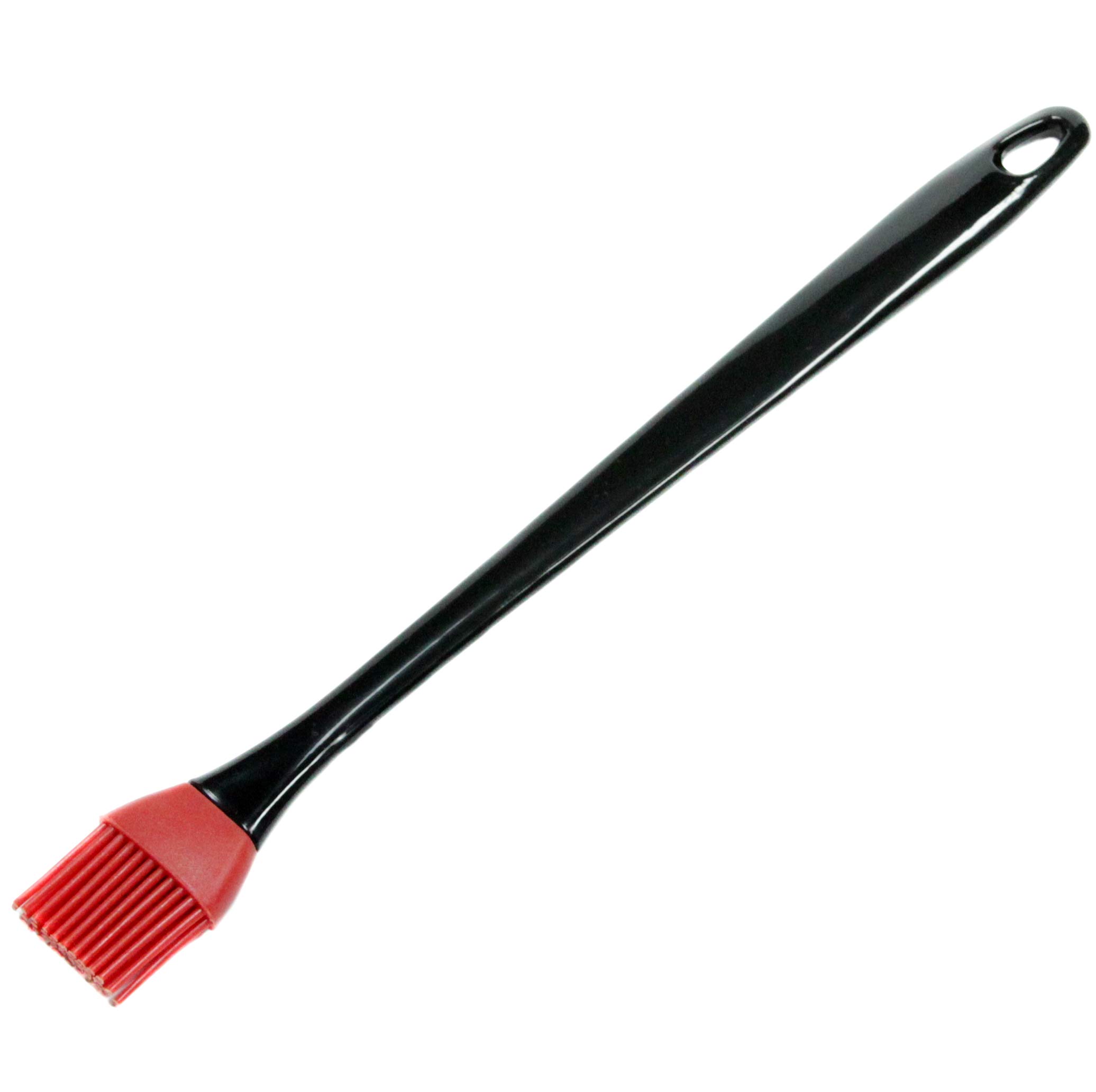Chef Craft Select Silicone Basting Brush, 14 inch, Black/Red