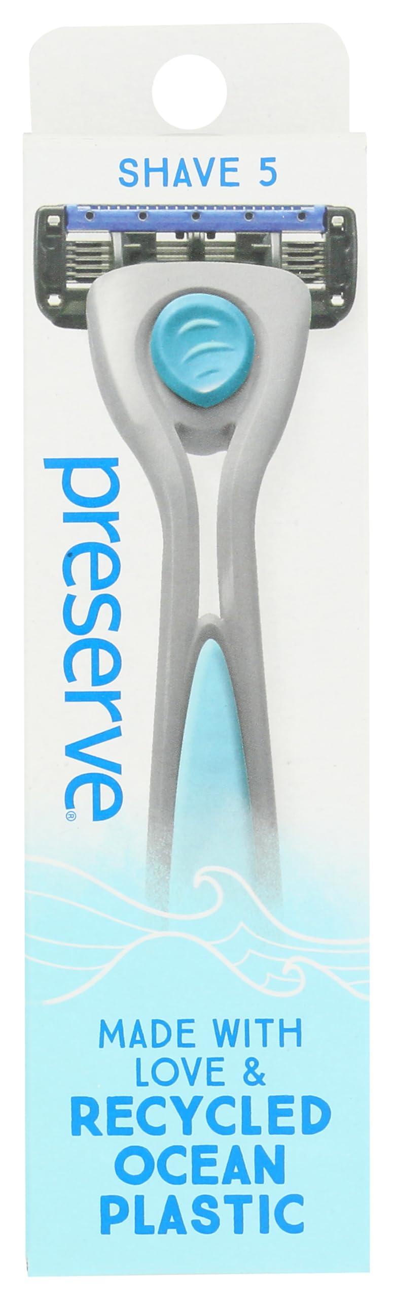 Preserve POPi Shave 5 Razor Charcoal Grey 1 EA