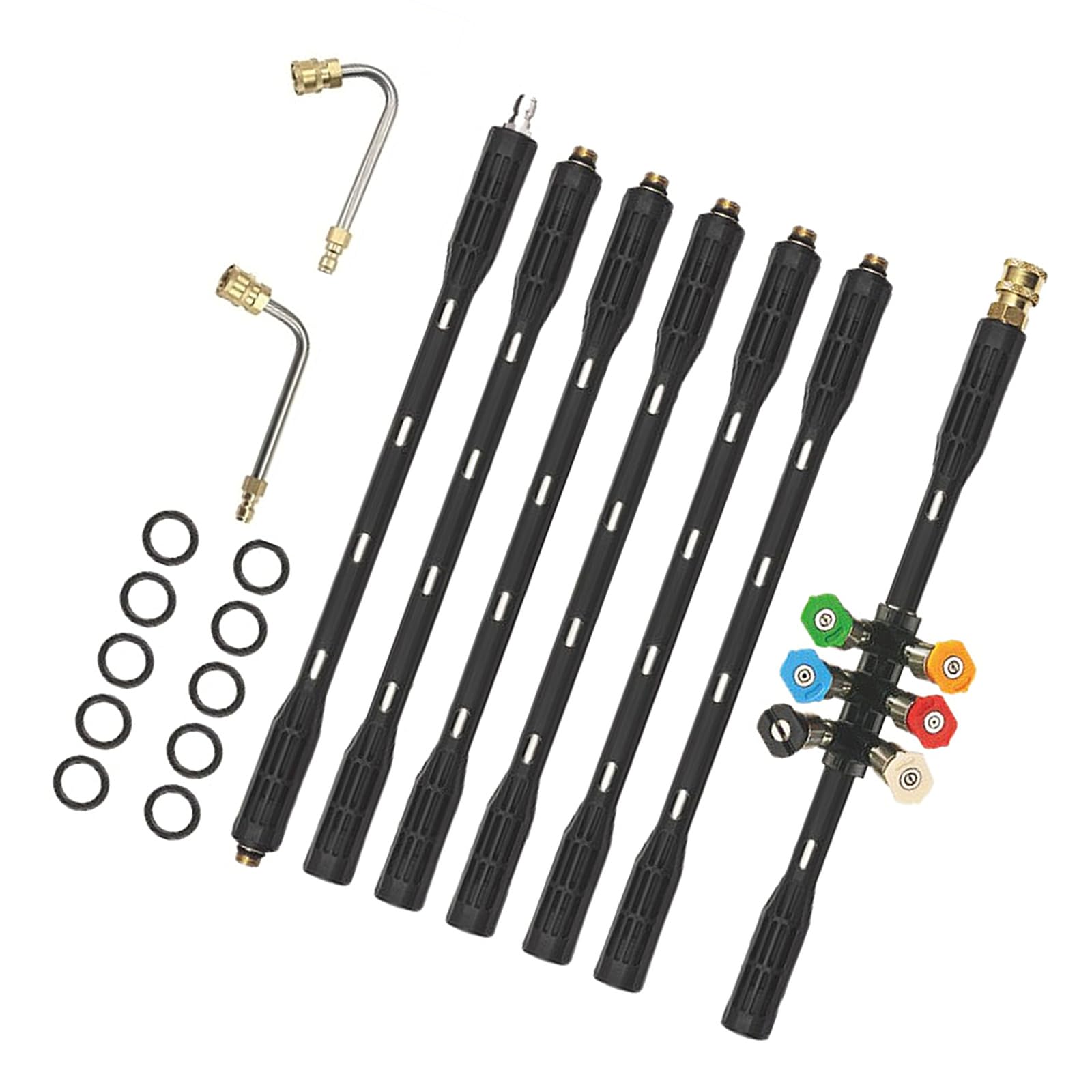 Pressure Power Washer Extension Wand Set with Quick Connection Nozzles for Effective Cleaning Applications Pressure Washer Extension Wand