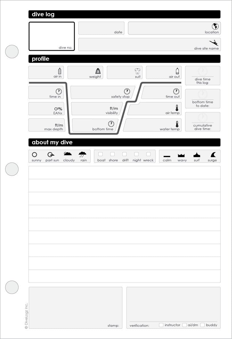 Scuba Diving Log Book - Shark Shadow
