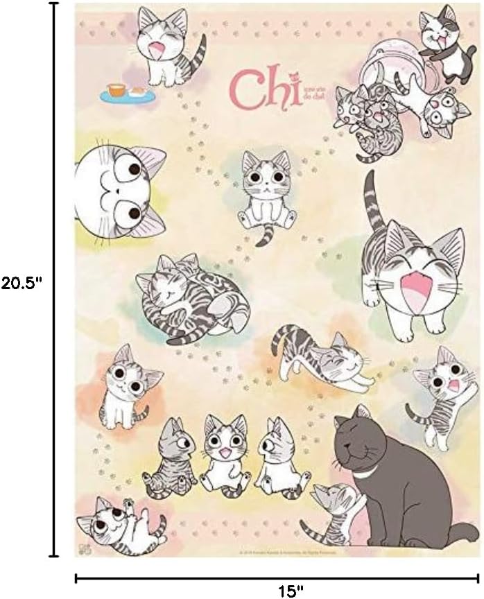 ABYSTYLE Chi's Sweet Home A Cat's Life Unframed Mini Poster 15" 20.5" Anime Manga Wall Art Prints for Room Home Office Decor