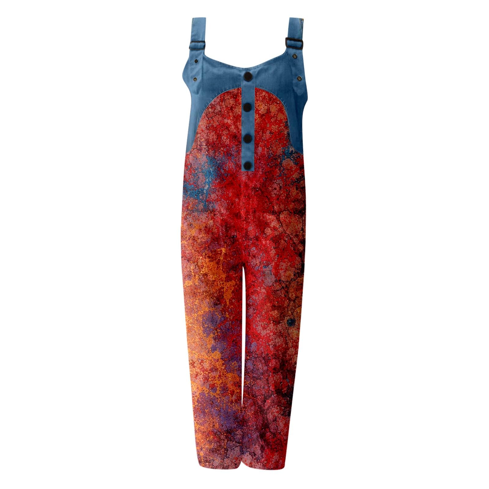 Mono de Pierna Ancha con Estampado, sin Tirantes, Ideal para Salidas Informales y Fiestas.