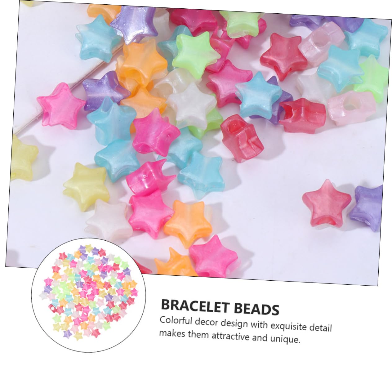 DOITOOL 3 Series Accesorios Para Joyería Diy Perlas Espaciadoras De Plástico Forma De Beads Para Pulseras Y Collares 400 Piezas*3