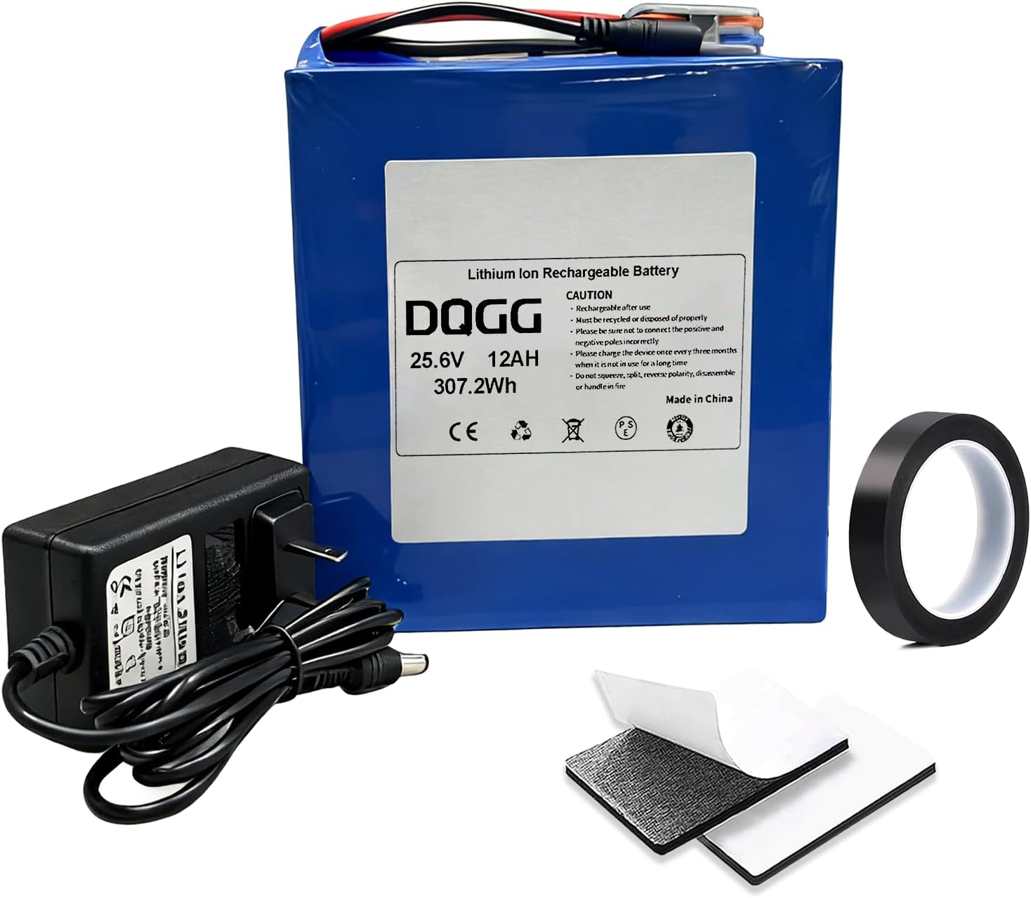 Rechargeable Lithium Replacement Battery, Battery Charger Kit for Kids Ride On Cars & Peg Perego Power Wheels & Fisher Power Wheels & Audio Equipments, DIY Projects, Etc. (24V-12AH)