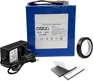 PAOWANGBatterySupply 24V 12Ah LiFePO4 Battery Charger Kit for Power Wheels, Peg Perego Ride-On Cars & DIY Projects