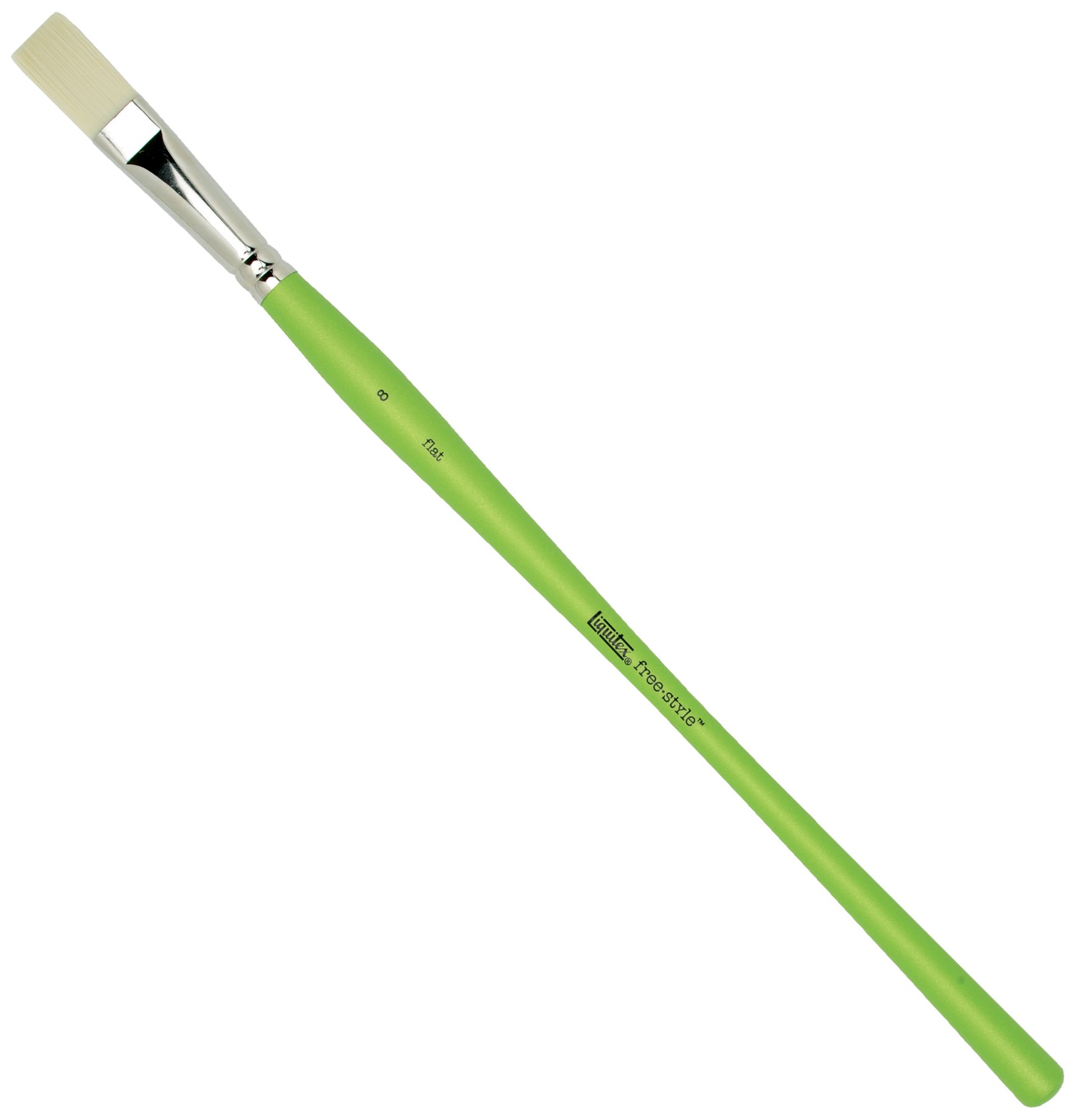 Liquitex 1300308 Free Style Künstler - Pinsel, langlebig und formstabil aus hochwertigen synthetischen Faser für volle Kontrolle beim Farbauftrag -Flachpinsel - Nr. 8