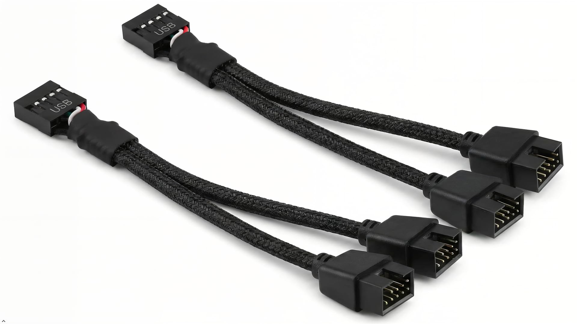 Amazon.com: GELRHONR 2PCS USB 2.0 9Pin Female to Dual 9-Pin Male