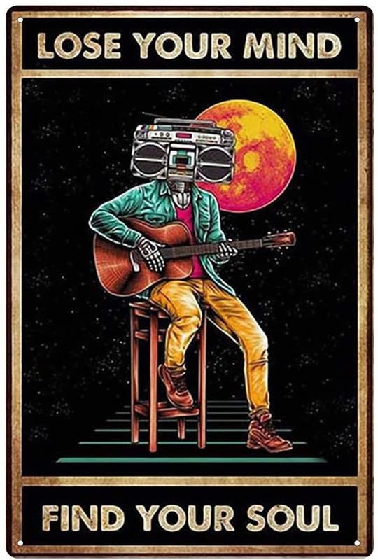 RIFOSA 6"x8" Lose Your Mind Find Vintage Retro Style Tin Sign Wall Art Decor Metal Sign