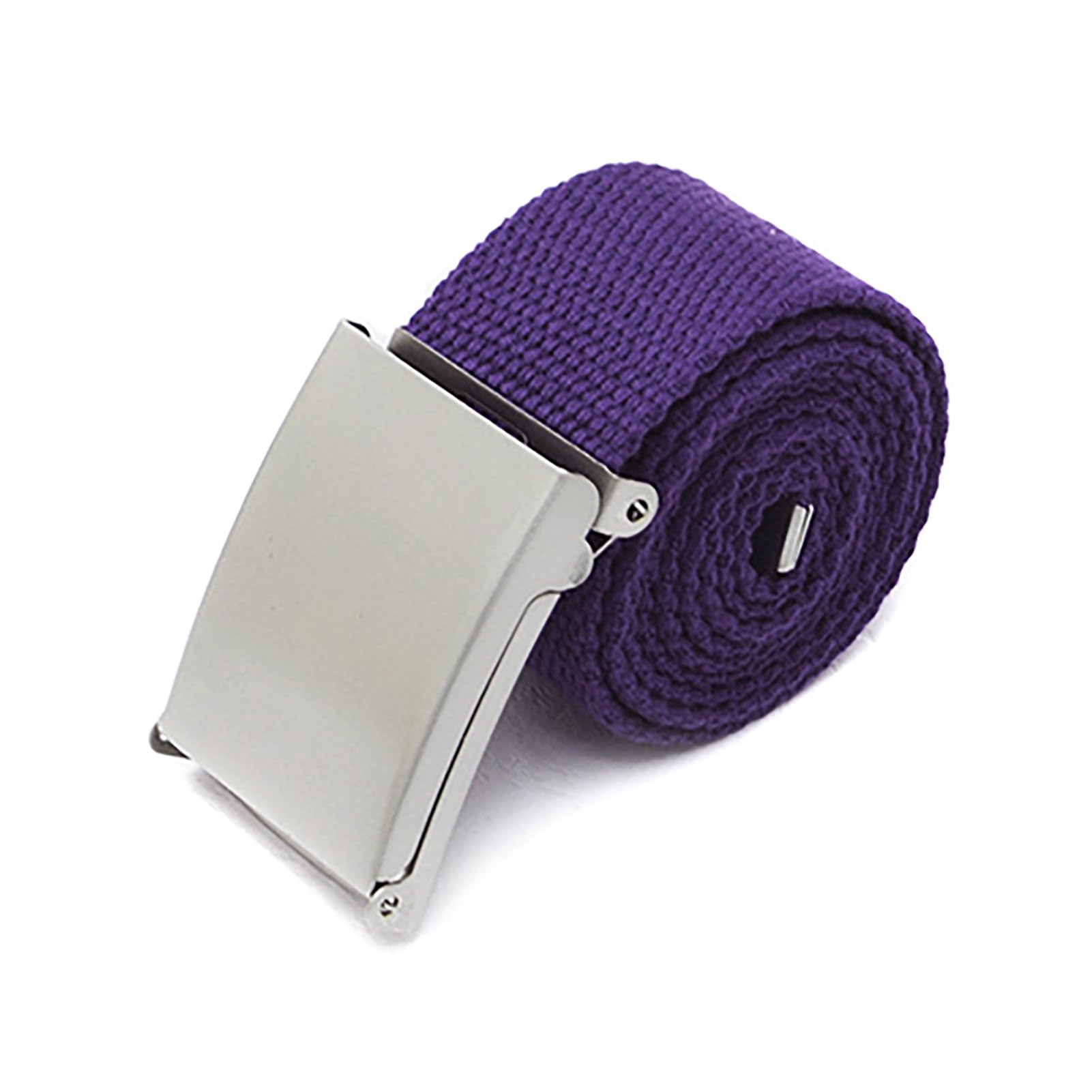Ulafbwur Unisex Purple Web Belt Canvas Web Belt Military Style Canvas Convenient, S