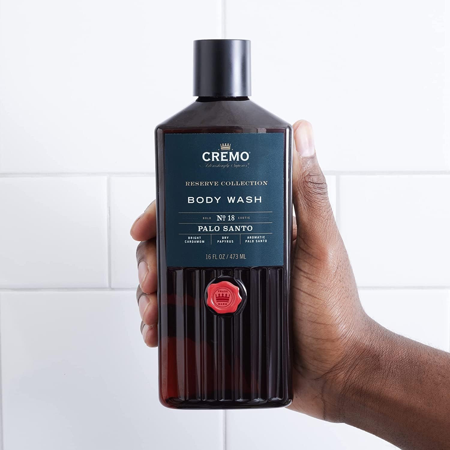 CREMO RESERVE COLLECTION GEL DOUCHE - PALO SANTO- PARFUM SUBTIL & LUXUEUX - 473ml Gel douche pour homme spécial soin du corps