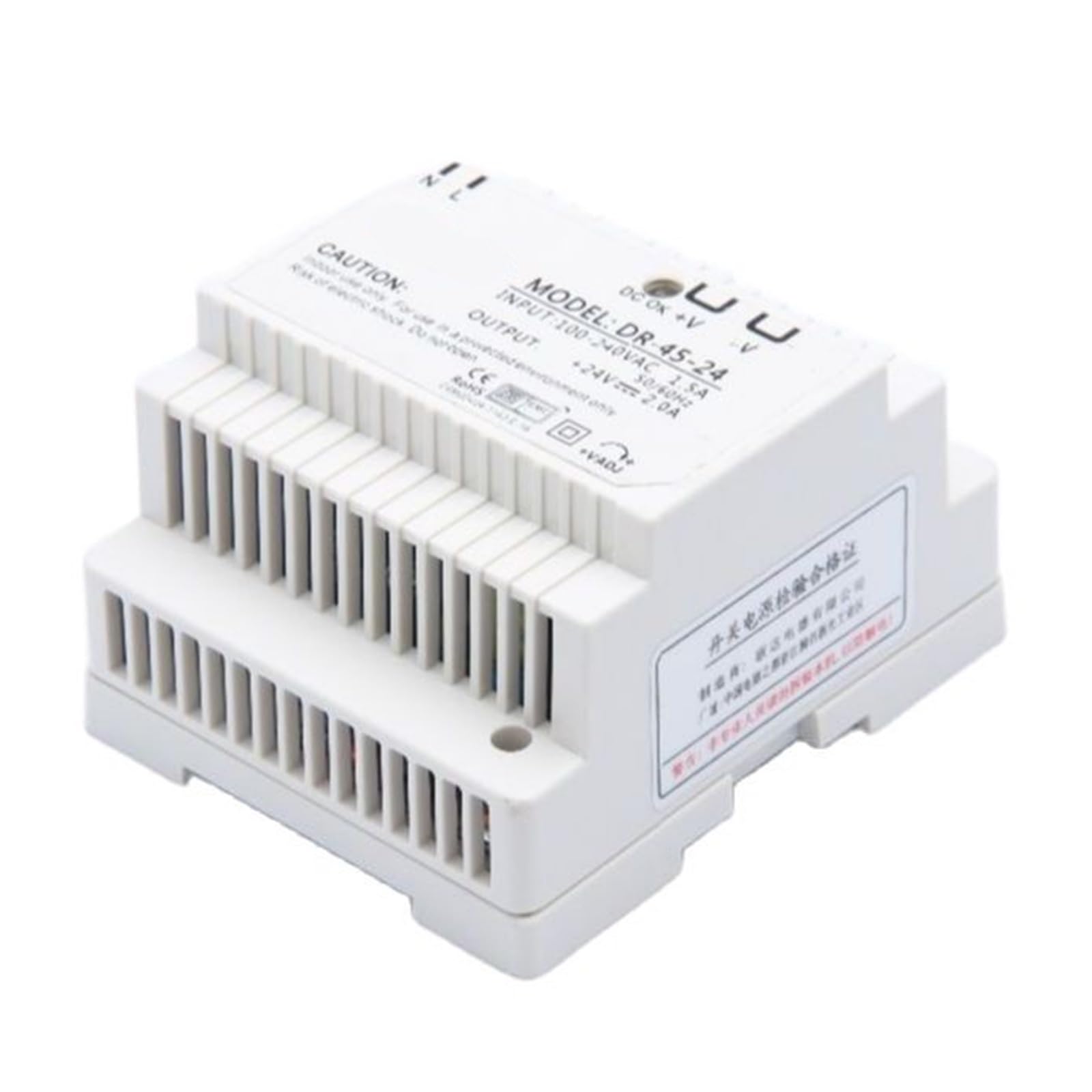 MUYTQAERG 45W 5V 12V 15V 24V Rail Switching Power Supply DR-45-5 DR-45-12 DR-45-15 DR-45-24