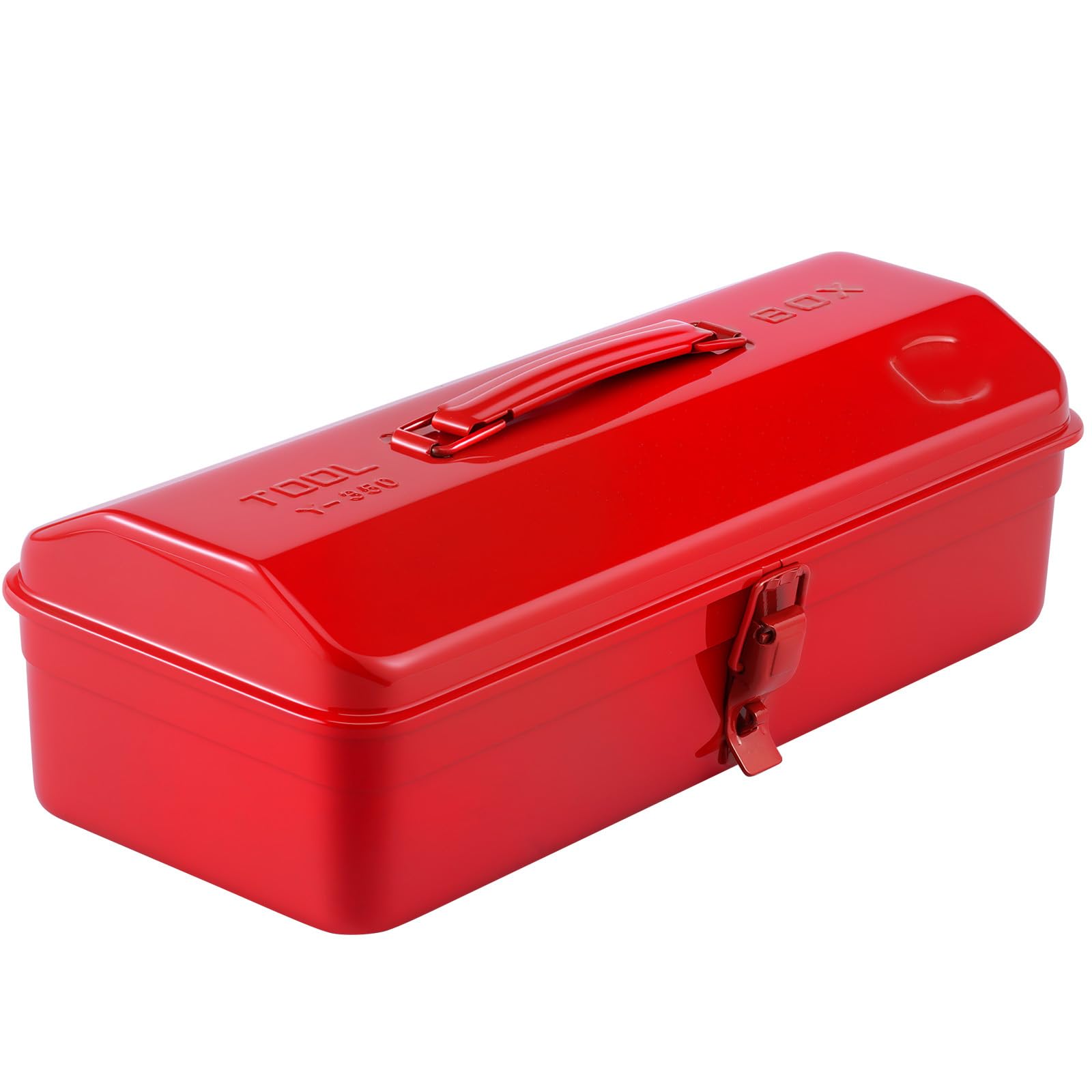 Boîte à outils en fer multi-compartiments avec poignée robuste pour rangement
