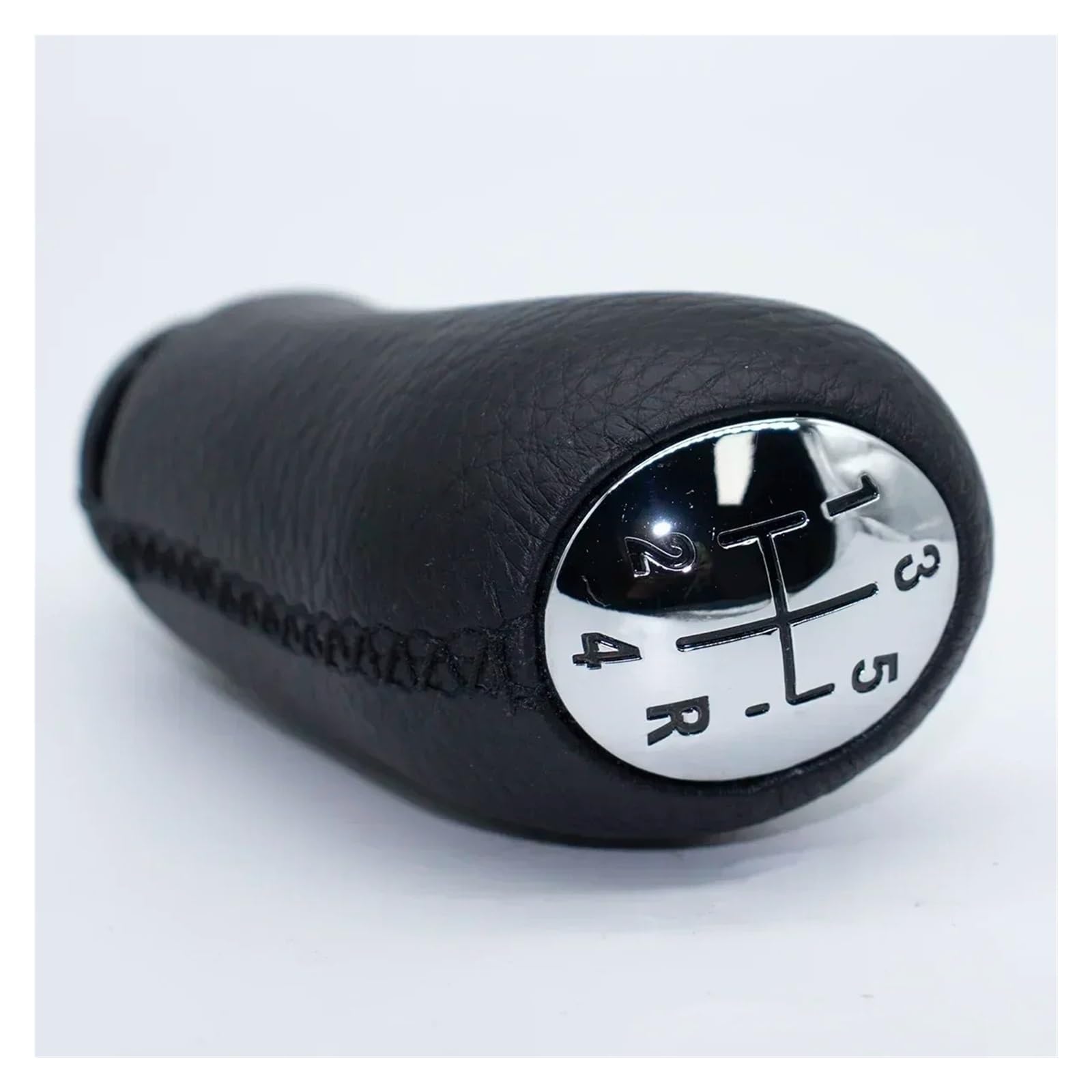 KUNYOS Leather Gear Knob for Dacia for Sandero MK1 2008-2012 Lever Handle Stick Head 5SPEED+R Gear Shift Knob(Only knob)