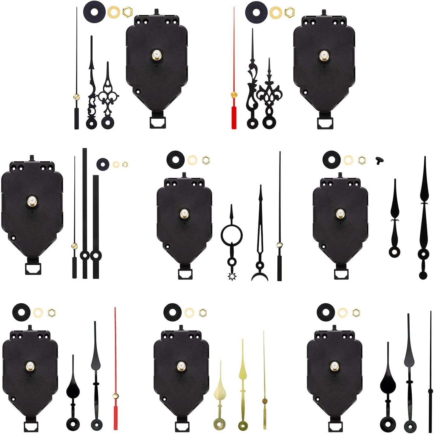 Replacement Quartz Movement, Pendulum Clock Replacement Kit, Wall Clock Mechanisms & Hands