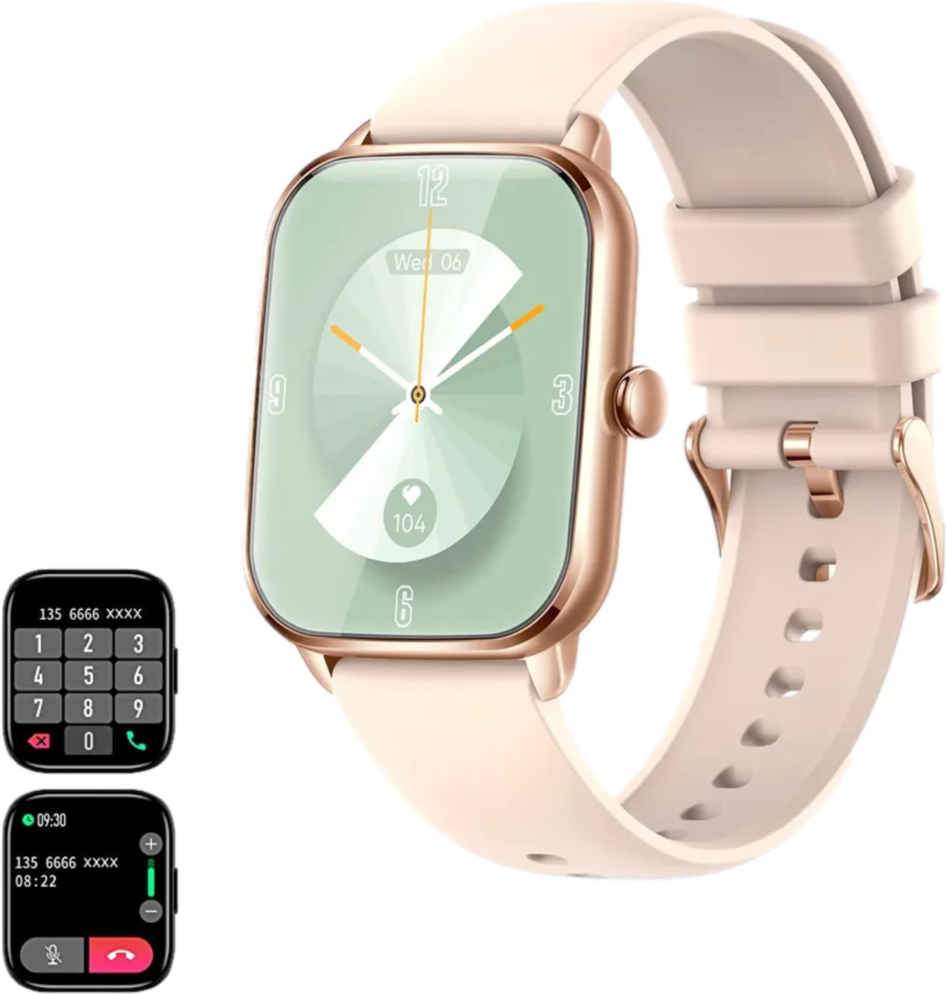 PulseTech™ Smart Watch with Call Function (Answer/Make Calls) - Men Women Ladies Fitness SmartWatch with Heart Rate/Sleep Monitor, Step Counter - Activity Tracker Compatible with Android iPhone