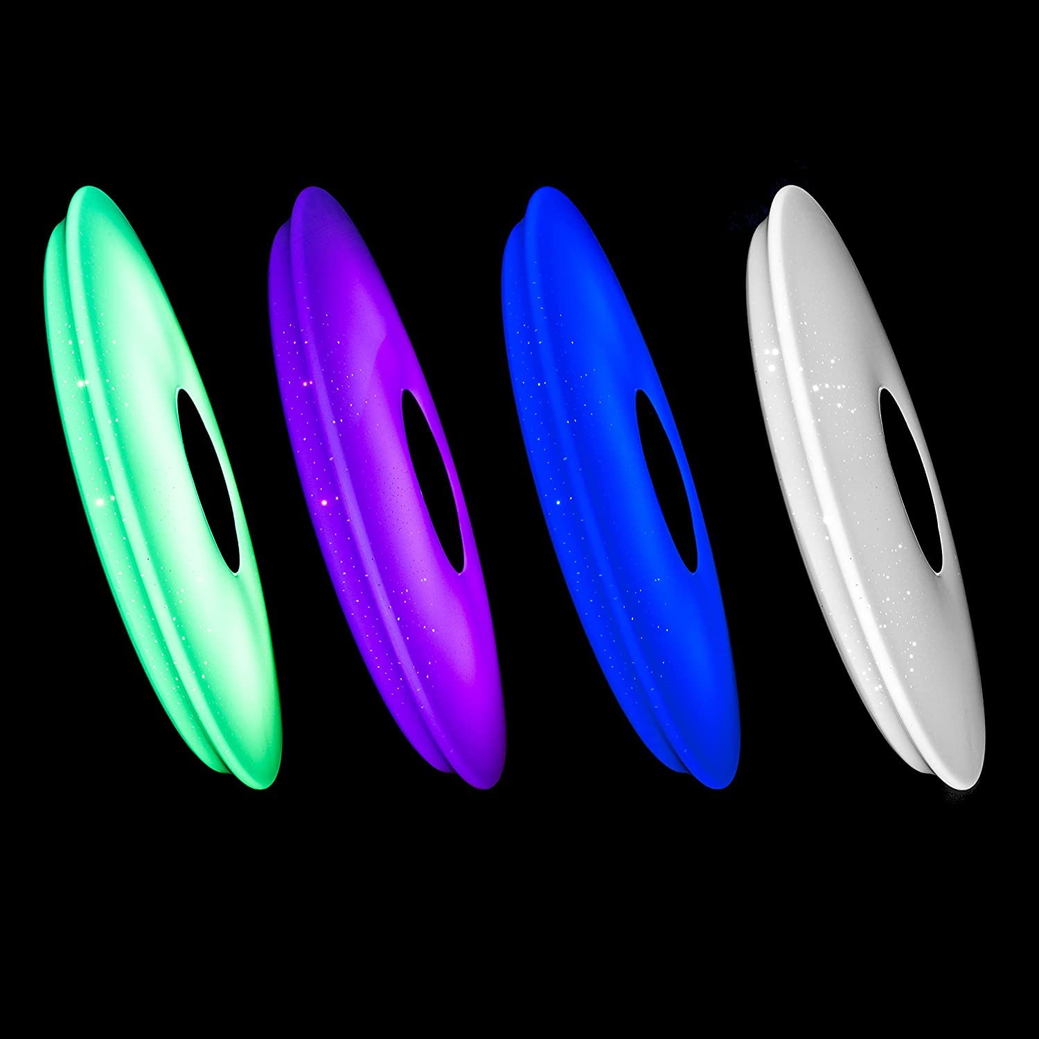 Dopa Plafoniera Da Soffitto a LED Con Cassa Bluetooth RGB 62W Lampadario Da Soffitto Musicale Multicolore Con Controllo da Telecomando e Smartphone