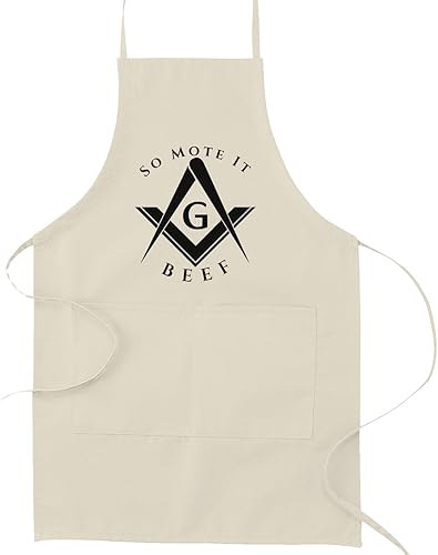 Miniatura 8 de So Mote it Beef - Delantal de cocina masónico