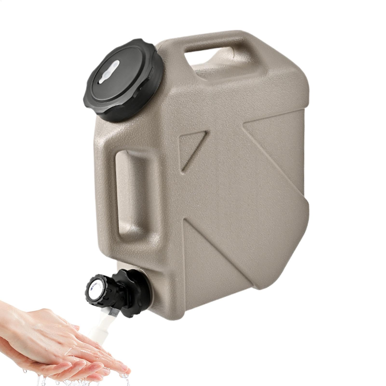 Jarra de almacenamiento de agua, recipiente de agua para acampar con grifo, Contenedor de almacenamiento de agua de 10 L con grifo - Camping sin fugas para picnics, barbacoas suministros