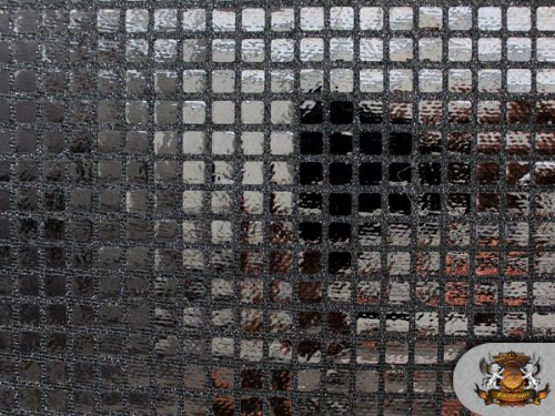 Square Sequin 6.85mm Black 42" Wide/Sold by The Yard